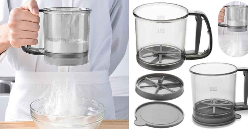 เครื่องร่อนแป้ง แบบมือกด